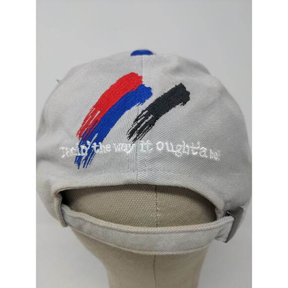 Bristol Motor Speedway Slideback Hat Embroidered Logo Spell Out Gray Blue - Picture 7 of 10